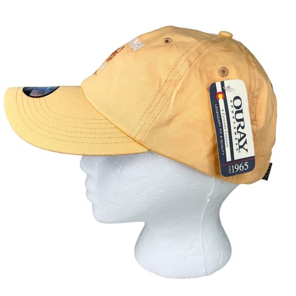 Ouray Snapback Cap The Links Golf Club Ultra Lightweight Cotton Orange New - Picture 4 of 10